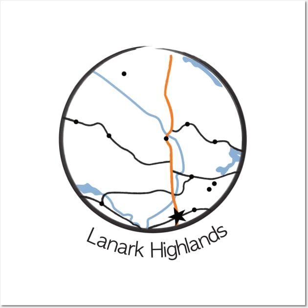 Lanark Highlands round map Wall Art by ALynnAubie